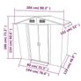 Garden Storage Shed 204x132x186 cm Image 8