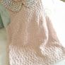 River Island Baby Pink Top with Beaded Collar - Size 6 Image 2