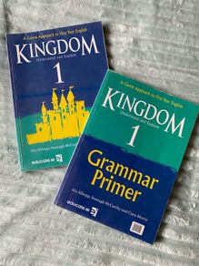 Kingdom 1 - Junior Cycle English - Textbook & Combined Portfolio & Grammar Primer Book Set