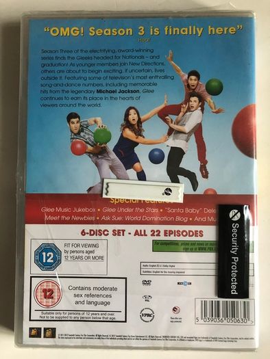 Glee - Season 3 (2011-2012) [dvd Tv Boxsets] Still Sealed