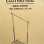 Brand new in Box, Clothes Rail with wire base storage Black/Chrome Image 3