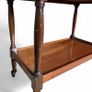 Edwardian mahogany two tier dumb waiter. Image 2