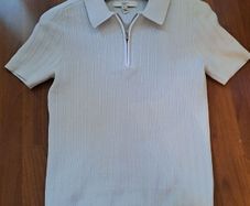 River Island xs light blue fitted top