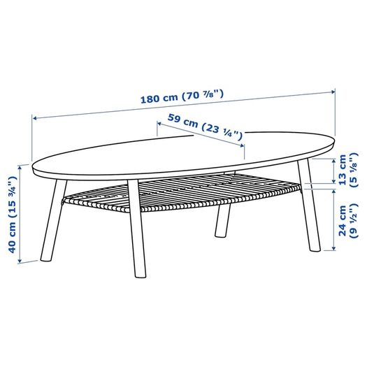 Ikea Stockholm coffee table