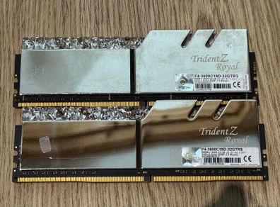 32gb (16gbx2) Ddr4 Ram Trident Z Royal 3600mhz Cl18