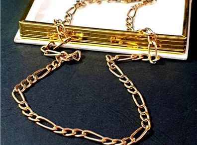 Vintage 9ct Gold 20" Figaro Chain