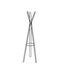 Contemporary Metal Coat Rack Stand | Matt Black | Hat Display | Hall Storage Organiser