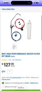 Bwt High Performance Water Filter Kit 5bar