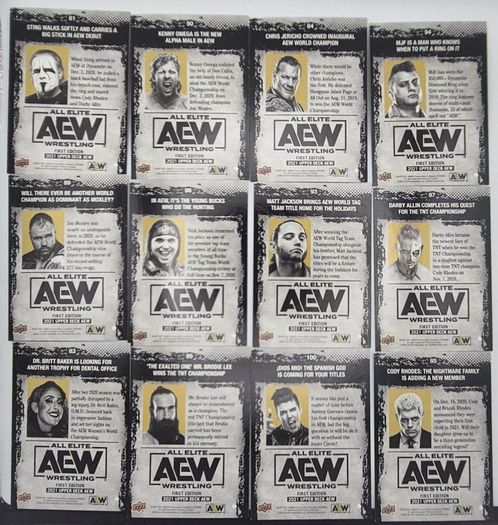 AEW Wrestling Trading Cards Bundle (Upper Deck 2021 First Edition)