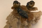 Three Birds on Coral ornament