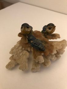 Three Birds on Coral ornament