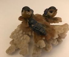 Three Birds on Coral ornament