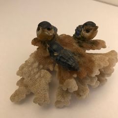 Three Birds on Coral ornament
