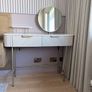 Next 'Valencia' Light Grey Solid Mango Wood Dressing Table - Mint Condition Image 4
