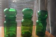 Apothecary Green Jars