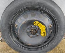 Spare tyre/space saver wheel