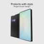 SBS Wallet Smooth Case for Samsung Galaxy S25 Ultra - Soft Touch Finish with Card Slot, Built-in Stand, Magnetic Closure, Easy Access to Buttons, Black Image 2
