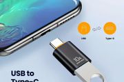 USB-C to USB Female Converter for MacBook, Laptop, Mi - Plastic and Metal Surface, Matte Finish