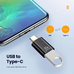 USB-C to USB Female Converter for MacBook, Laptop, Mi - Plastic and Metal Surface, Matte Finish