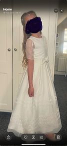 communion dress&hair piece