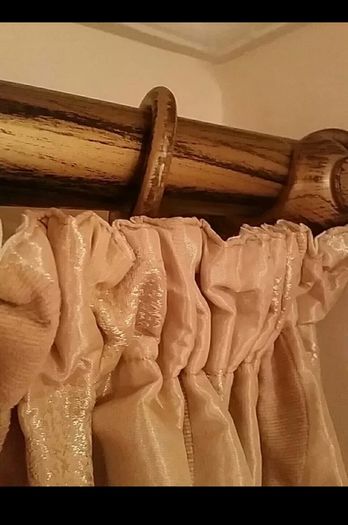 Heavy Curtains+ tie backs