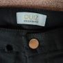 QUIZ Black Cuffed Cargo pants, size 8 Image 6