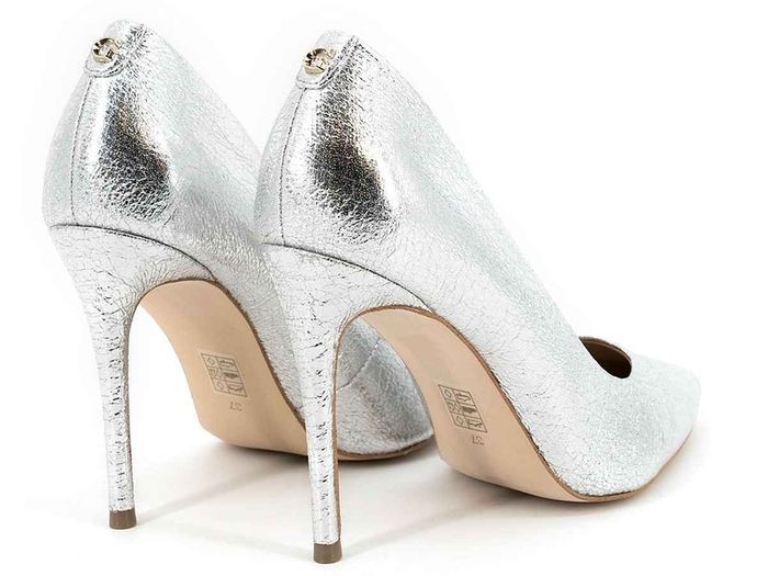 Guess Stiletto high heel shoes sparkly silver FL6BN2LEL08-SIL  New & boxed RRP 125 euro size UK 3.5 and UK 6