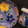 Vintage Floral Pitcher Jug and Bowl. Image 2