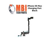 iPhone XS Max Replacement Charging Port Dock Connector Flex Cable Mic Black