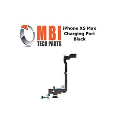 iPhone XS Max Replacement Charging Port Dock Connector Flex Cable Mic Black