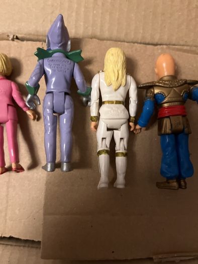 Vintage 1992 Matchbox Thunderbirds Brains, Lady Penelope, The Hood & Stingray Titan Figure Lot