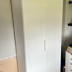 Ikea BRIMNES Wardrobe with 2 doors, white