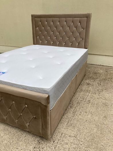 Double 4ft6 Monaco bed frame with Mattress