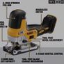 DeWALT 18V XR Cordless Brushless Jigsaw And 5AH 18V XR Powerstack Battery. Next Gen 1.7AH 3.5AH 5AH 18V XR PowerStack Batteries. DeWALT 12V - 54V Multi Voltage Chargers. 12A 54V Flexvolt Charger 12AH 54V Flexvolt Batteries. Image 3