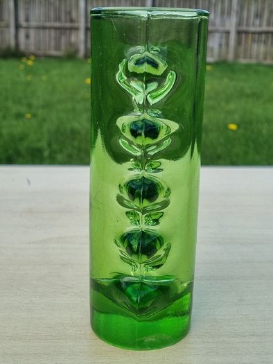 Polish art glass vase "Futura," designed by Erika Trzewik-Dorst.