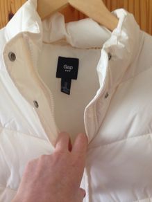 Gap cream puffer gillet