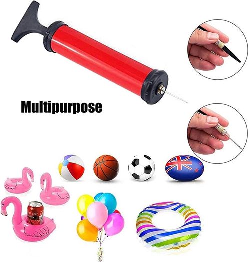 Portable Ball Pump,Air Pump Inflator Kit with Needle,Nozzle, Extension Hose Hand Pumps for Basketball Football Volleyball Water Polo Rugby Exercise Sports Ball Balloon Swim Inflatables (FREE POSTAGE)