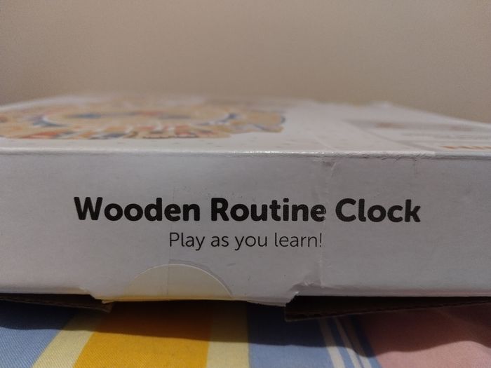 Wooden Routine Clock educational toy