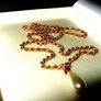 Vintage Hallmarked 'Rope' Chain & Teardrop Pendant Image 5
