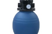 Pool Sand Filter with 4 Position Valve Blue 300 mm