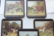Pimpernel 6 Cork Backed Classic Hunt Coasters