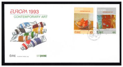 1993 Ireland Europa: Contemporary Art Commemorative Stamps An Post First Day Cover (FDC)