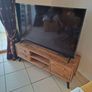 High End Distressed Wooden TV Stand Image 2