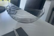 chrome fruit bowl