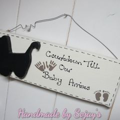 Countdown Till Our Baby Arrives "Plaque" Gift