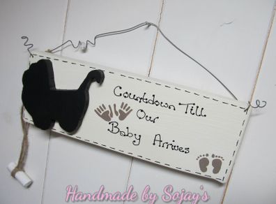 Countdown Till Our Baby Arrives "Plaque" Gift
