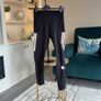 Ladies Black Adidas 7/8 Running Leggings Image 4