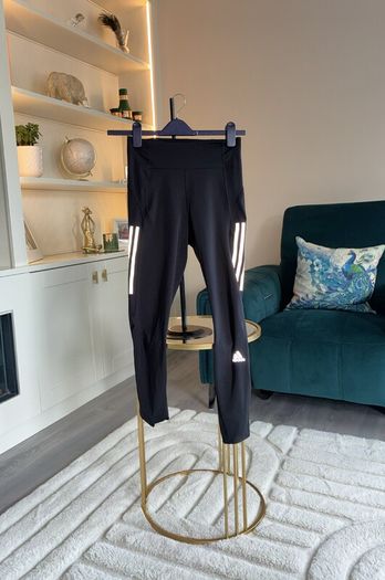 Ladies Black Adidas 7/8 Running Leggings