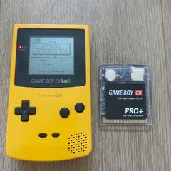 Nintendo Gameboy Color Yellow CGB-001 + Flash Card 4GB