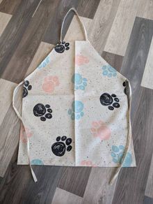 Teen-adult paw print apron - REDUCED